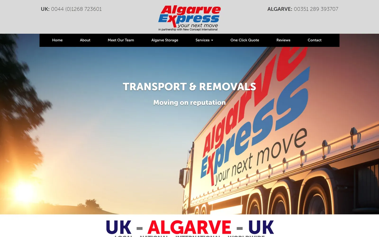 Algarve Express Website
